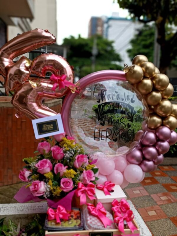 Desayuno Sorpresa Floridablanca - con globos y número