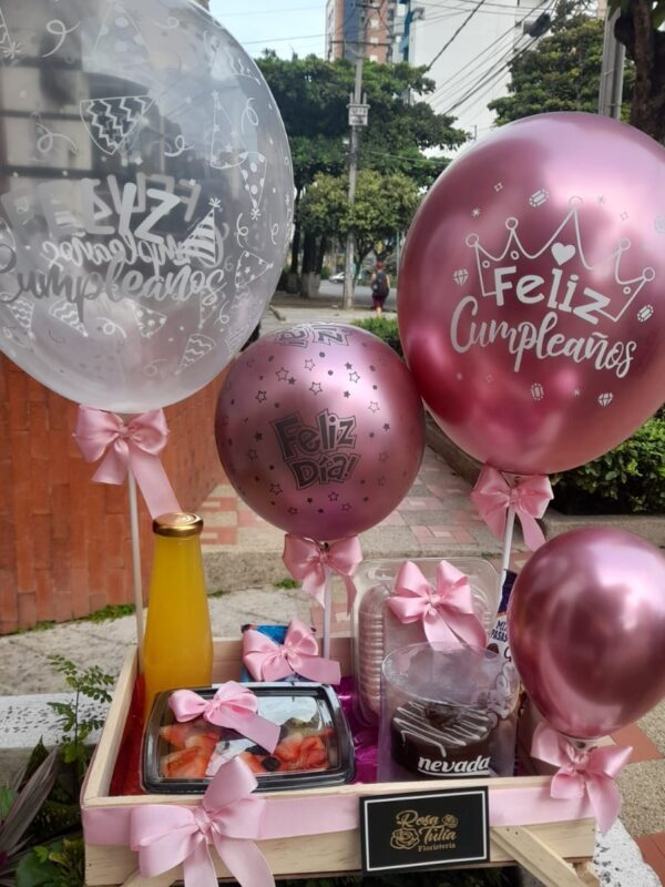 Desayuno Sorpresa Bucaramanga - con globos para cumpleaños
