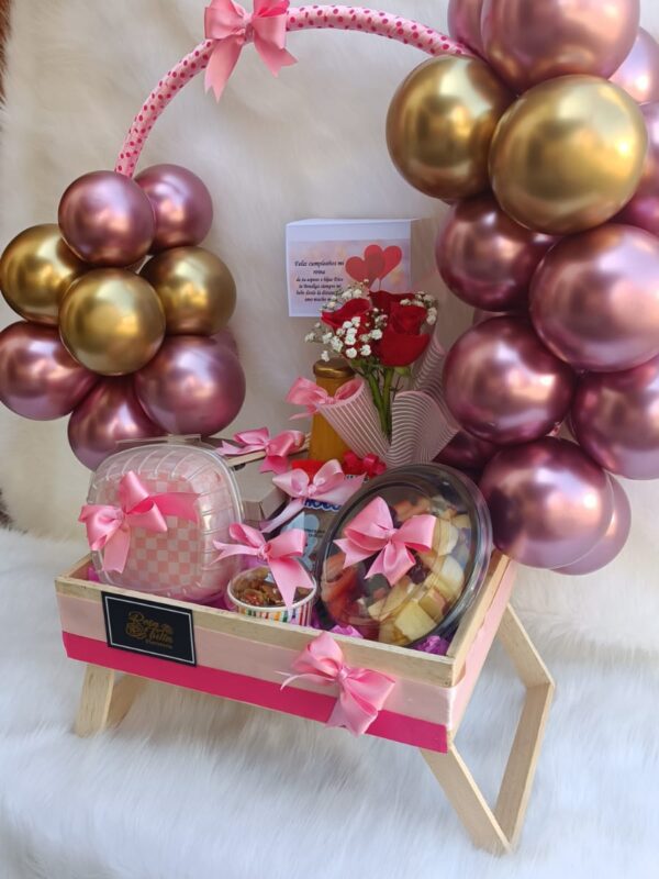 Desayuno Sorpresa Floridablanca - con flores y globos metalizados