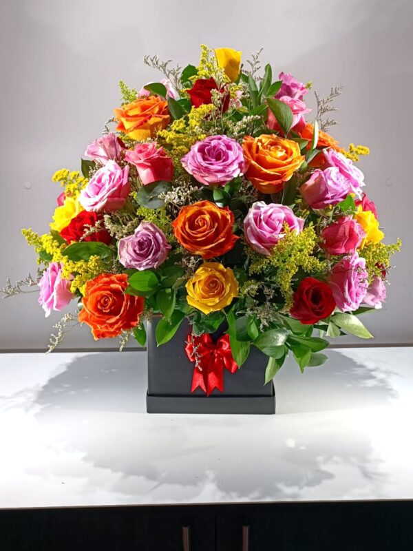 flores de regalo amarillas y rosa