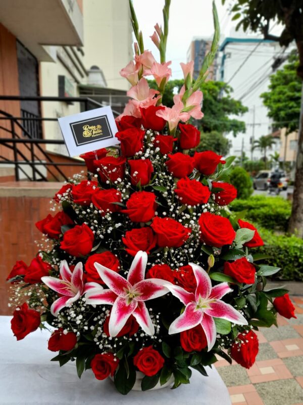 flores de regalo rojas