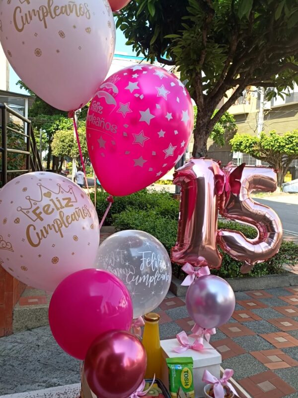 Desayuno Sorpresa Piedecuesta - con globos para cumpleaños con número